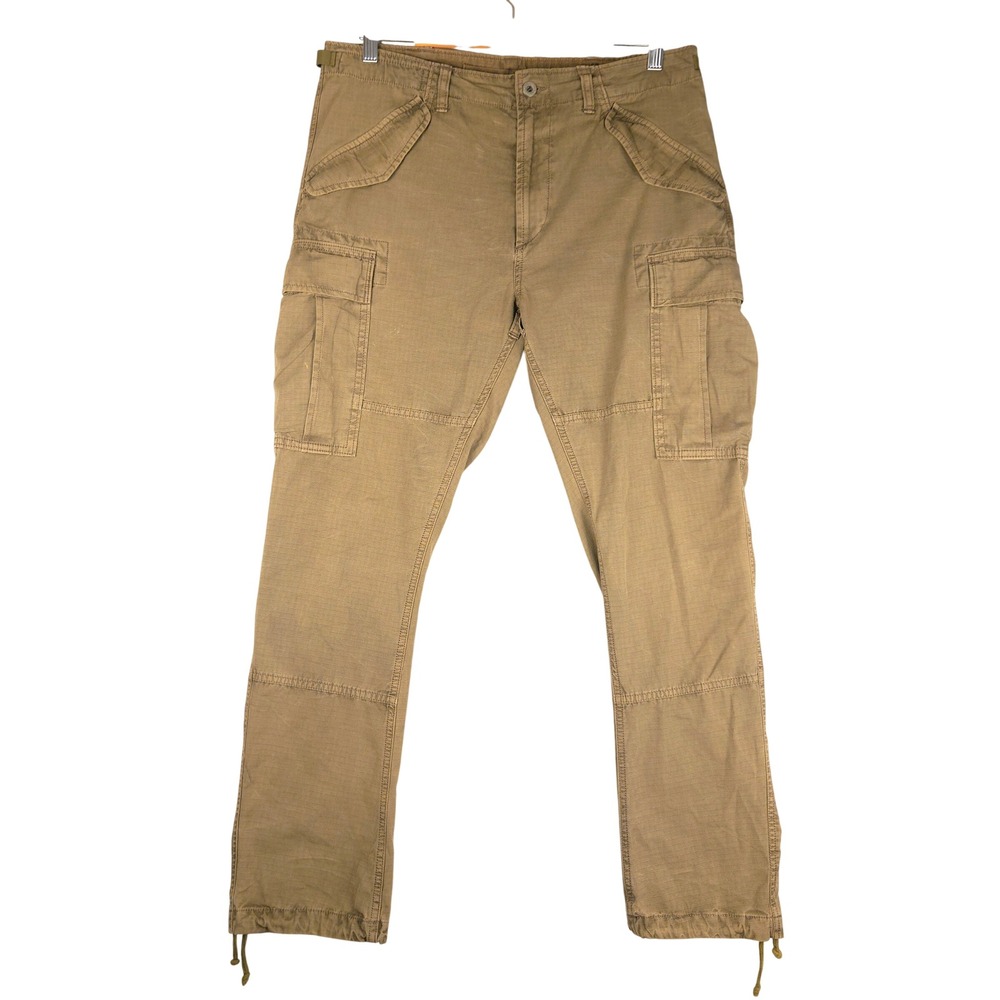 Polo Ralph Lauren Utility Trousers Mens Olive Ripstop Pants 32x30 (Fits 34x29)